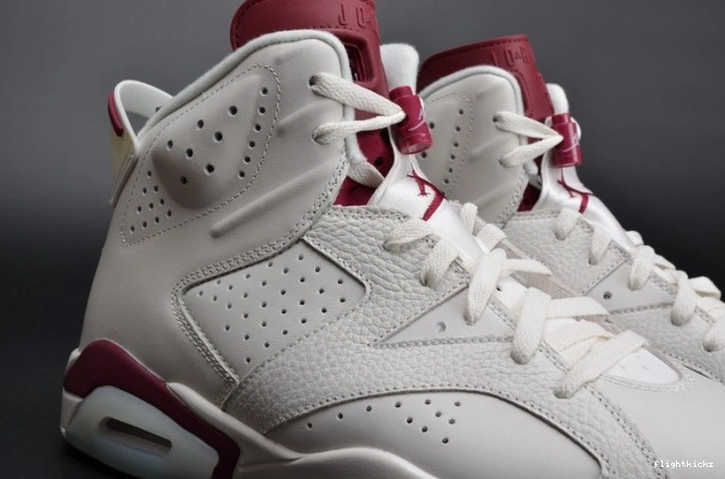 Maroon Air Jordan Retro white 384664-116 6 0905